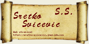 Sretko Svičević vizit kartica